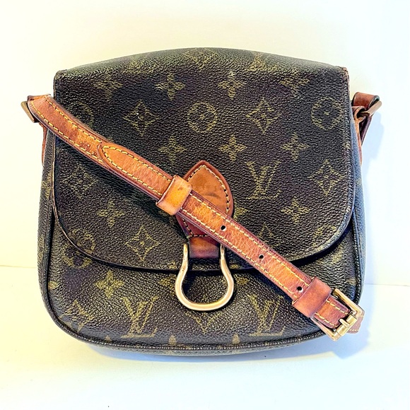 Louis Vuitton Handbags - Louis Vuitton Vintage St. Cloud LV Monogram Saddle-Style Crossbody Purse